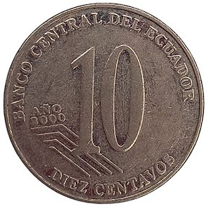 10 Centavos 2000 MBC Equador