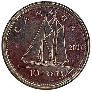 10 Cêntimos 2007 MBC Canadá
