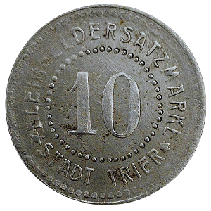 10 Pfennig Notgeld Trier Alemanha