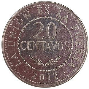20 Centavos 2012 MBC Bolívia
