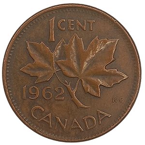 1 Cêntimo 1962 MBC Canadá