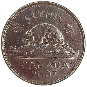 5 Cêntimos 2007 MBC Canadá