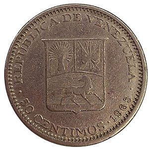 50 Cêntimos 1965 MBC Venezuela