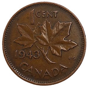 1 Cêntimo 1943 MBC Canadá