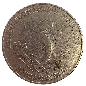 5 Centavos 2000 MBC Equador