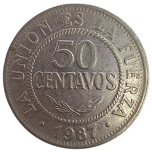 50 Centavos 1987 MBC Bolívia