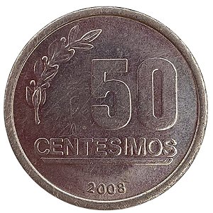 50 Centésimos 2008 MBC Uruguai
