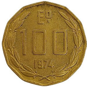 100 Escudos 1974 MBC Chile