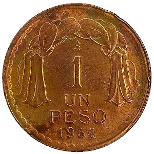 1 Peso 1954 MBC Chile