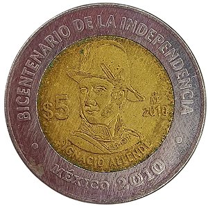 5 Pesos 2010 MBC México