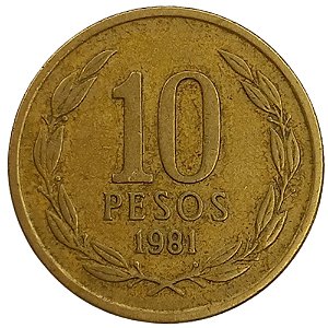 10 Pesos 1981 MBC Chile