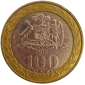 100 Pesos 2015 MBC Chile