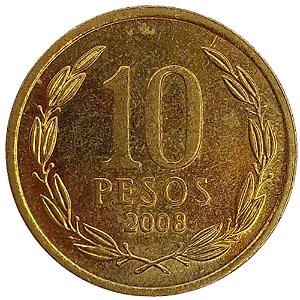 10 Pesos 2008 MBC Chile