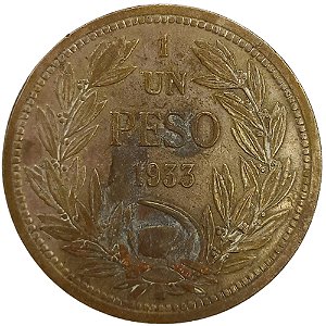 1 Peso 1933 MBC Chile
