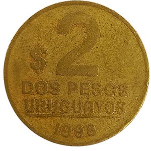 2 Pesos 1998 MBC Uruguai
