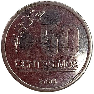 50 Centésimos 2002 MBC Uruguai