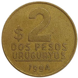 2 Pesos 1994 MBC Uruguai