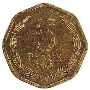 5 Pesos 2008 MBC Chile
