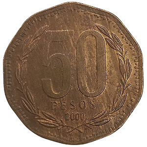 50 Pesos 2000 MBC Chile