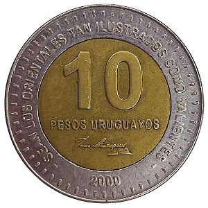 10 Pesos 2000 MBC Uruguai