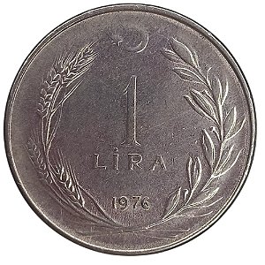 1 Lira 1976 MBC Turquia