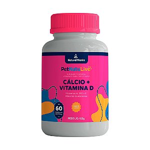 CÁLCIO + VITAMINA D Suplemento mineral vitamínico para cães e gatos