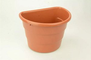 Kit 10 Vaso Parede Cor Terracota Jardim Vertical Flor Planta