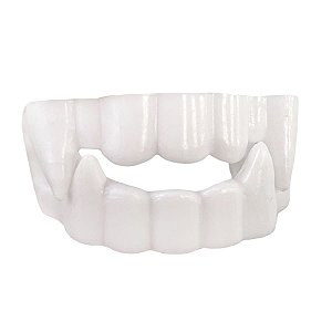 Kit 40 Dentadura De Plástico Vampiro Festas Aniversários