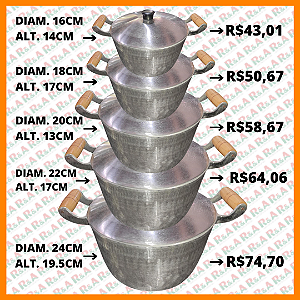 FORMA DE PUDIM N°12, 16, 20, 22 e 24 - R&A Artefatos de Metais