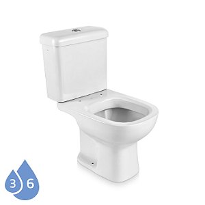 BACIA COM CAIXA ACOPLADA BRANCA ETNA IP 2100 ICASA