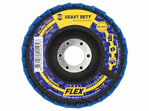 DISCO DE LIXA FLAP 4.1/2 MANTA ABRASIVA FINO HEAVY DUTY