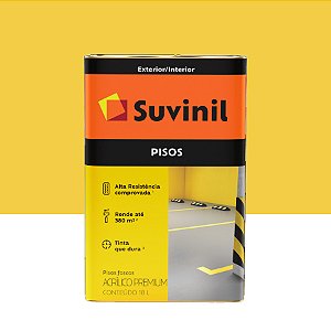 SUVINIL TINTA PISO ACRILICO FOSCO 18L AMARELO