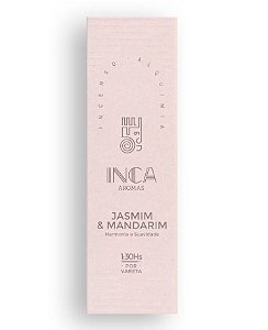 Incenso Terapêutico Natural JASMIM e  MANDARIM | Inca Aromas