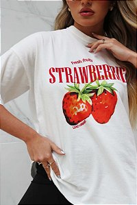 T-Shirt Over Strawberries