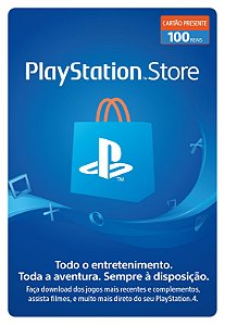 Cartão Virtual PlayStation Store - R$100