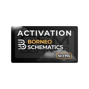Borneo Schematics - Ativação Online 12 Meses (para 02 computadores / 02 usuários)