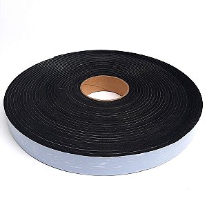 Fita de Vedação em Espuma de Neoprene Preto - 4mm x 30mm x 10m