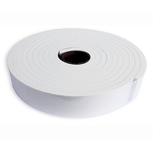 Fita de Vedação em EVA Branco - 10 mm x 50 mm x 5 metros