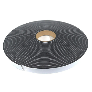 Fita de Vedação em Espuma de Neoprene Preto - 4mm x 20mm x 10m