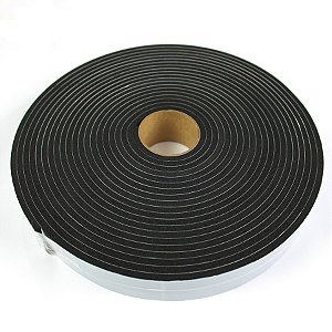 Fita de Vedação em Espuma de EPDM Preto 6mm x 40mm x 10 metros