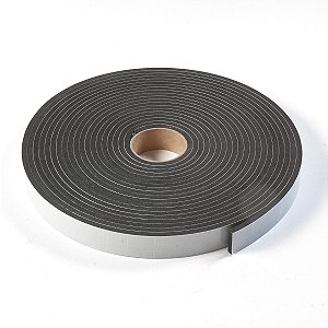 Fita de Vedação em EVA Preto Autoadesiva- 3mm x 30mm x 10 metros