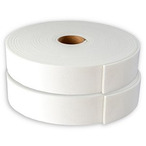 Painel Ripado de EVA Branco Autoadesivo- 5mm x 50mm x 10metros - Kit com 2 rolos