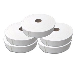 Fita de Vedação em EVA Branco - 5mm x 50mm x 10m - Kit com 5