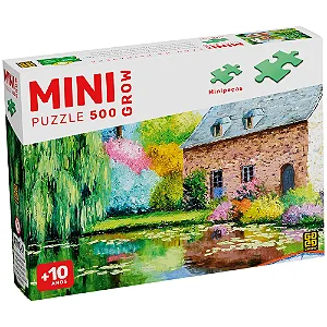 Mini Puzzle 500 pecas Lago na Primavera