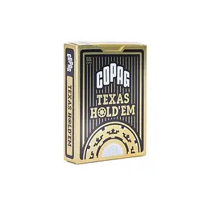 BARALHO TEXAS HOLDEM PRETO POKER SIZE NAIPE GRANDE