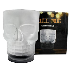 CANECA 500ML CAVEIRA SKULL MUG C/BASE PRETA  Ean :7908011740034