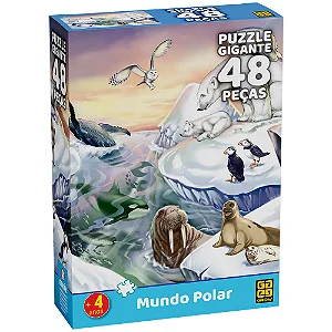 Quebra-cabeca Gigante 48 pecas Mundo Polar