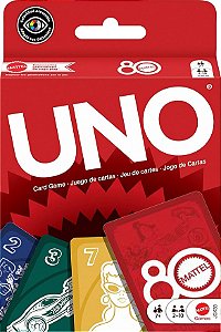 JOGO DE CARTAS UNO 80TH MATTEL UNIDADE JGK30 - MATTEL