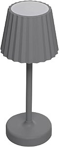 LUMINARIA DE MESA LED 3 TONS RADIANCE CINZA PLASTICO LYOR