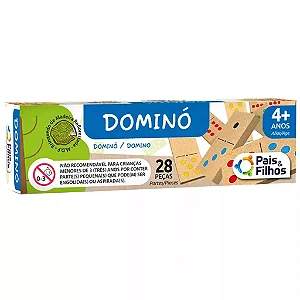DOMINO PINGOS COLORIDOS EM MADEIRA - PAIS E FILHOS